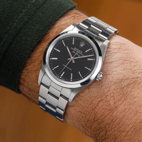 Rolex Air King 14000 Black Dial 